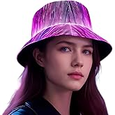 LED Rave Bucket Hat Light Up Fishman Hats USB Rechargeable EDM Gear Ideal Rave Gear for Festivals Parties