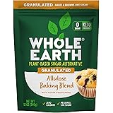 Whole Earth Sweetener Co. Allulose Baking Blend, Granulated, Plant-Based Sugar Alternative, 12 Ounces, 0.75 Pound (Pack of 1)