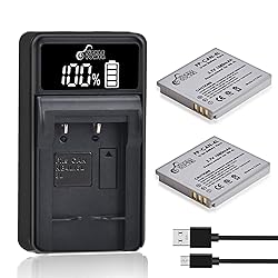 NB-4L Battery and LED Display Charger for Canon