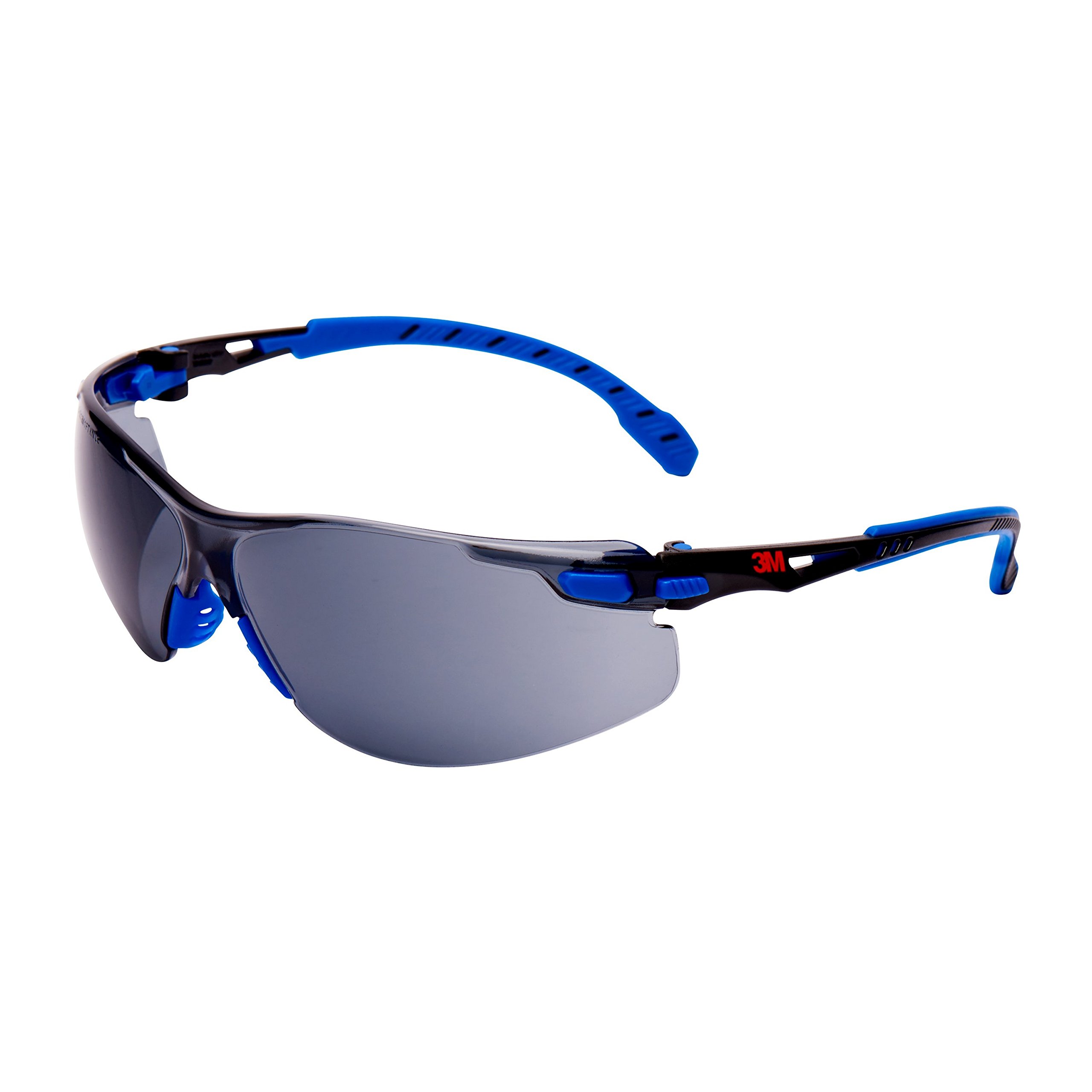 3M Solus Safety Glasses, Blue/Black frame, Scotchgard Anti-Fog, Grey Lens, S1102SGAF-EU