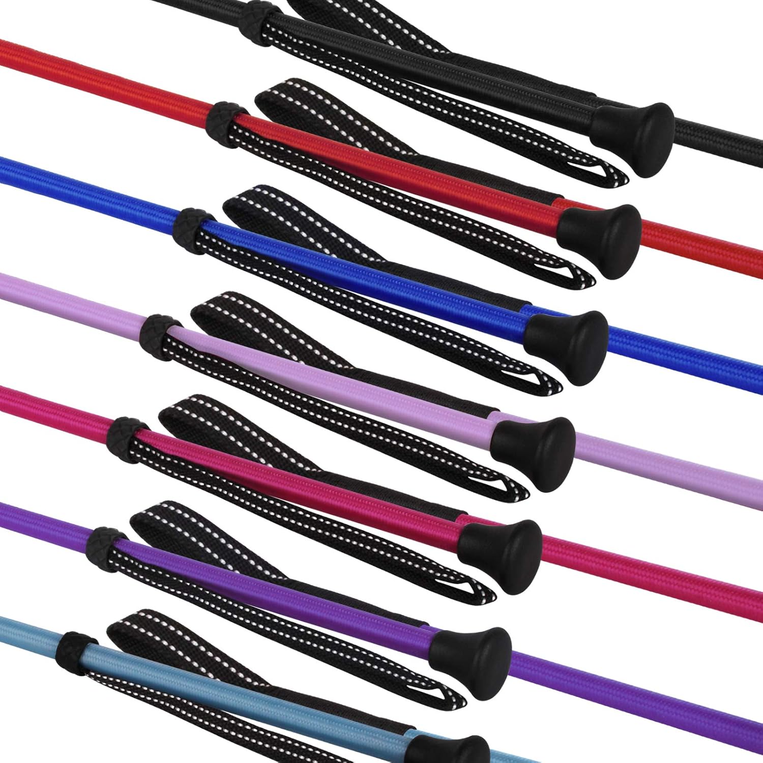 Equine Outlet Horse Riding Crop/Whip with Wrist Loop, 8 bright colours