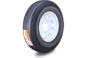 Free Country Trailer Tire Wheel Assembly ST235/80R16 10-Ply E 124M 8 Lug on 6.5" PCD White Spoke Rim