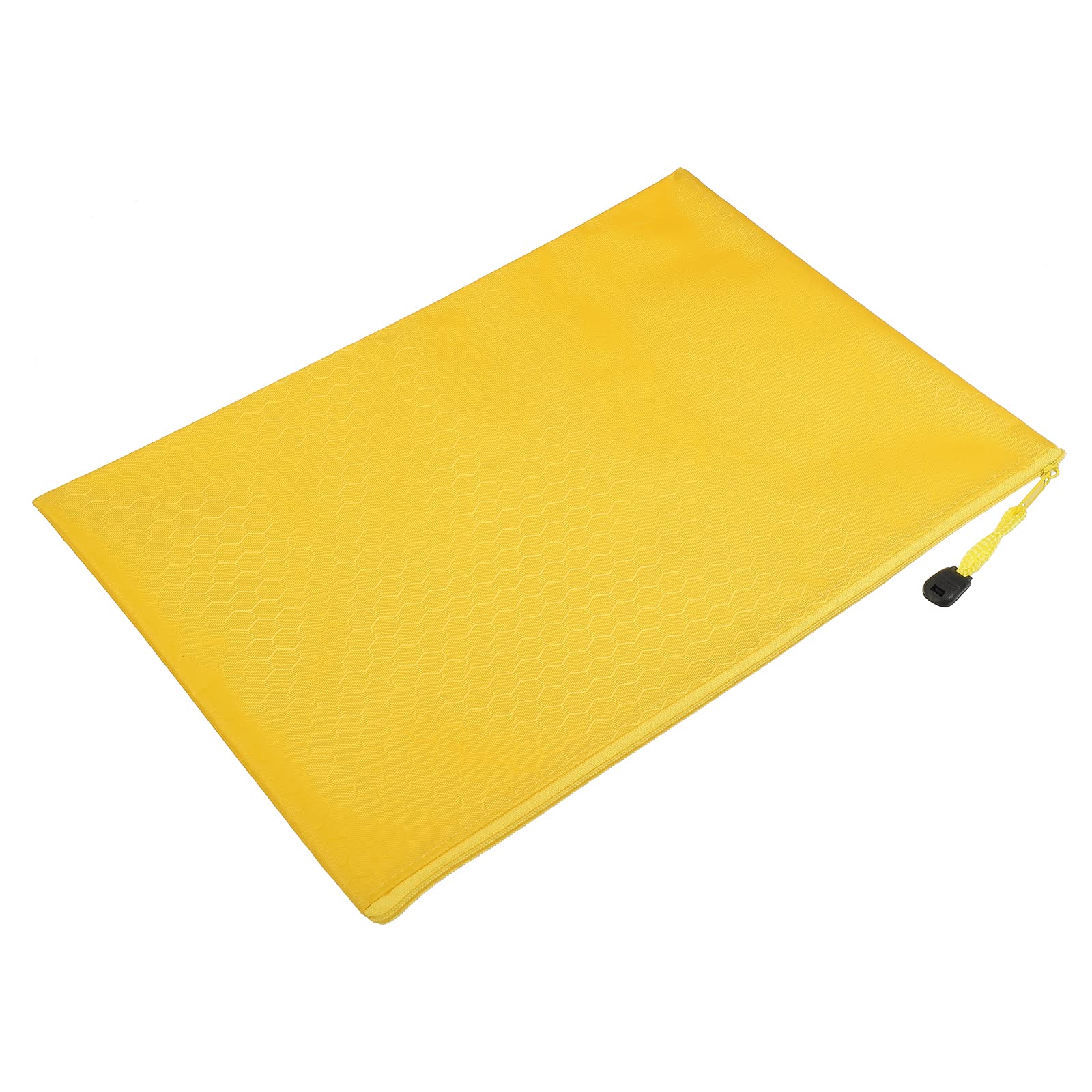 PATIKIL Waterproof Zipper File Bags, 5 Pack A4 Size Document Pocket Storage Organizer Pouch for Travel Office Supply, Yellow