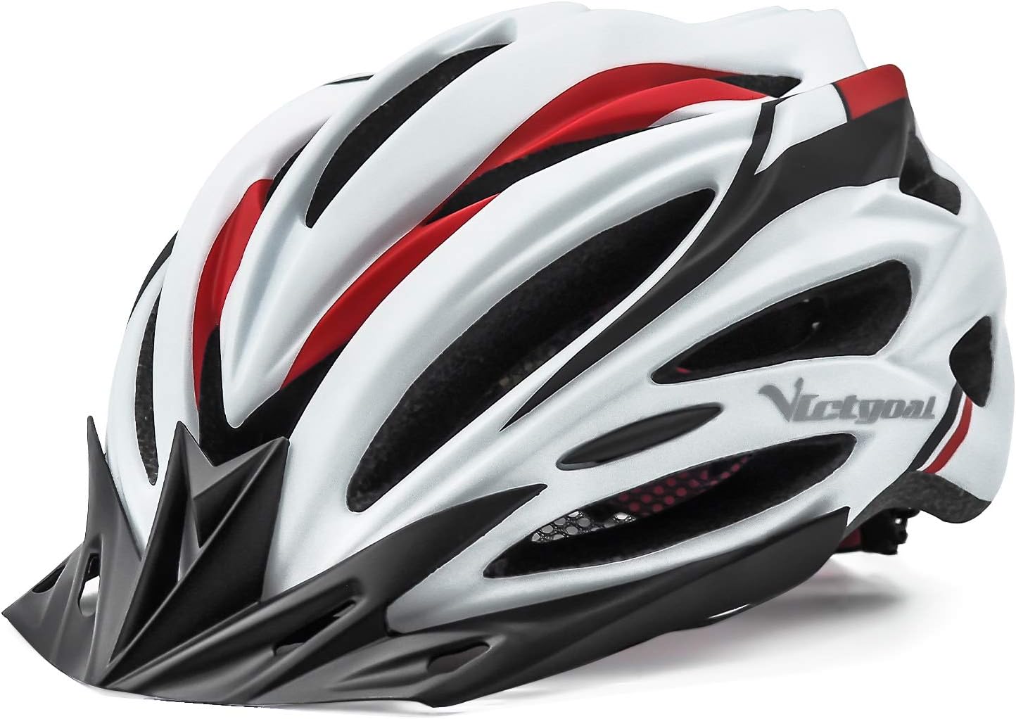 VICTGOAL Bike Helmet for Adults Men Women Bicycle Helmets with Visor and LED Light Lightweight Mountain Bike and Road Cycling Helmets