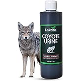 100% Pure Coyote Urine All Natural Animal & Rodent Repellent - Makes It Seem Like a Coyote is Nearby! Skunk and Racoon Repellent for Yard. Squirrel Repellent