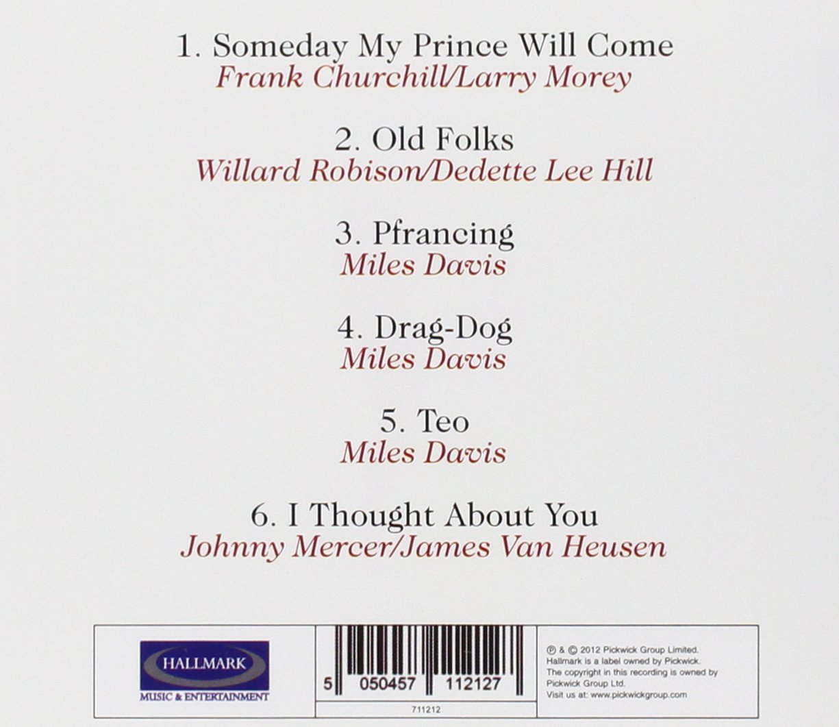 Davis Miles Someday My Prince Will Come Amazon Com Music