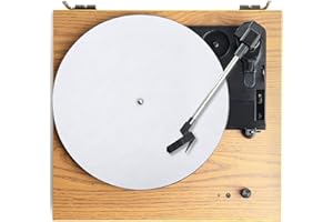 MILISTEN White Turntable Mat for 12'' Vinyl Record Player: Anti-Static Turntable Platter Mat - Anti-Slip Vinyl Slipmat to Reduce Noise Due to Static and Improve Sound Quality - Tighter Bass Quality
