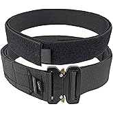 BVMAG Tactical Molle Belt with Quick-Connect Buckle 1.5"& 2" Inch Heavy-Duty Rigger Belts for Training Outdoor