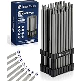Bates- Long Screwdriver Bits, 6 Inch, 32 pcs, 1/4" Shank, S2 Steel, Long Screwdriver Bit Set