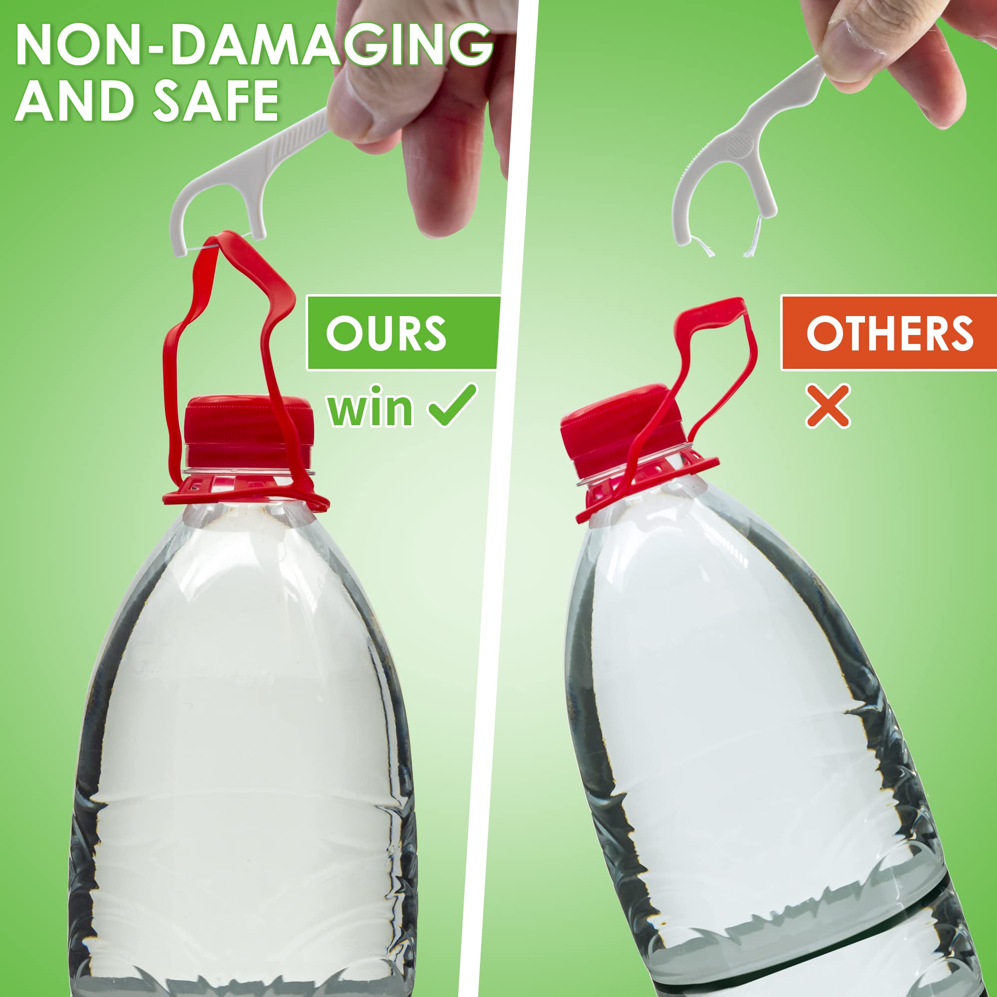 Zahnseide Stick 200 Stück 3X Zahnreinigung,Speziell für Backenzähne Sauber,Einfach Zahnreinigung für engen Zahnzwischenräume problemlos nutzen kann,die zwischenräume sauber und das Zahnfleisch gesund. 4