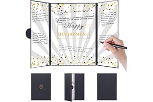 Idealmuzik Farewell Guest Book Retirement Party Decorations Alternative Signature Congrats Certificate Happy Retirement Guest Book We Will Miss You Going Away Gifts for Coworkers Men Women