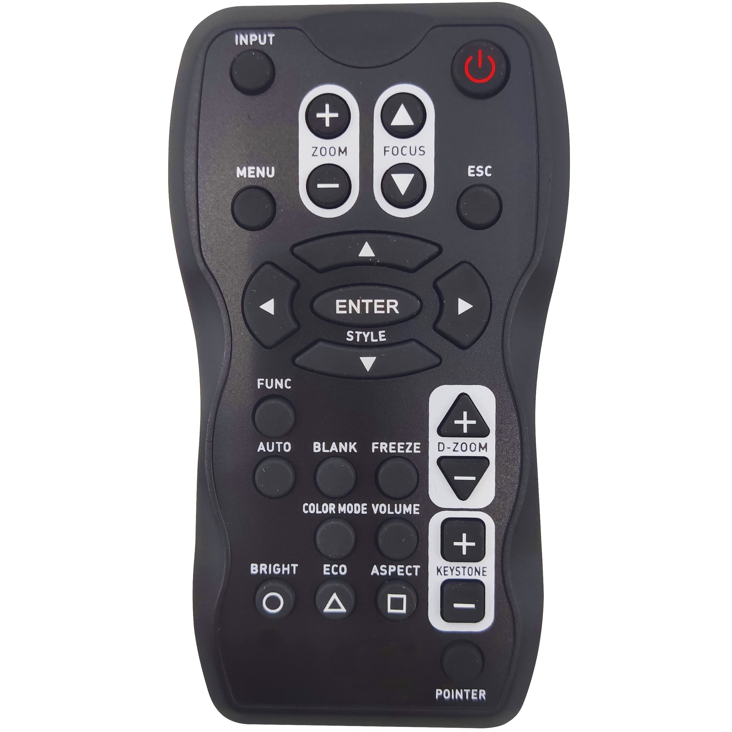 Leankle Remote Controller YT-100 for Casio Projectors XJ-A130, XJ-A135, XJ-A140, XJ-A145, XJ-A150, XJ-A155, XJ-A230, XJ-A235, XJ-A240, XJ-A245, XJ-A250, XJ-A255