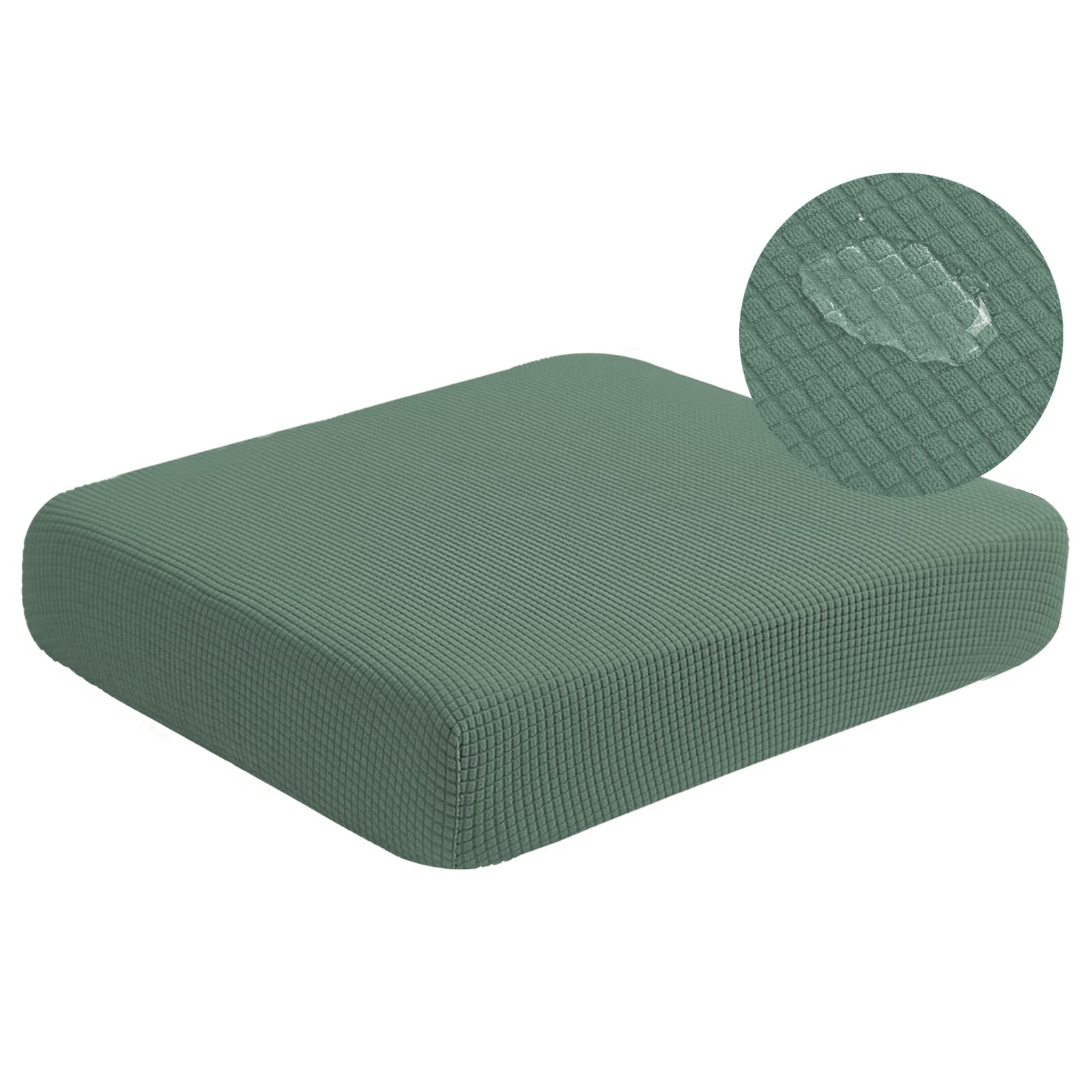 Photo 1 of NC HOME Water-Repellent Sofa Cushion Slipcovers Couch Cover, Couch Cushion Cover for Camper Dinette, Pet Furniture Protector Loveseat Cushion Cover (Medium, Matcha Green)