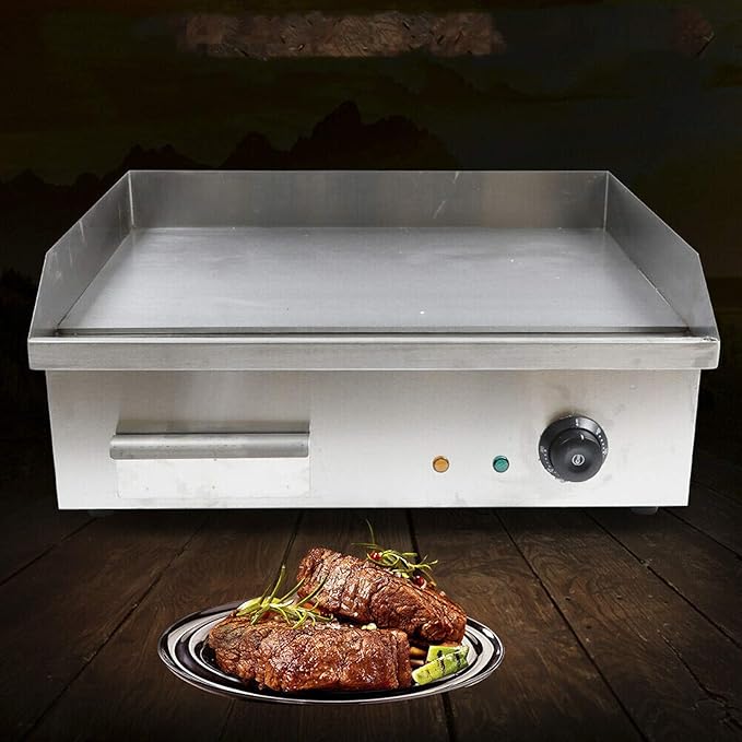 DYRABREST 3000W 110V 60Hz Commercial Electric Grill Griddle Flat Bakeware Electric