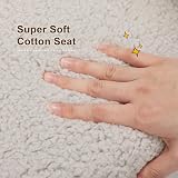 BEJOY Kids Sofa Ultra-Soft Snuggle Foam Chair Light Grey view 5
