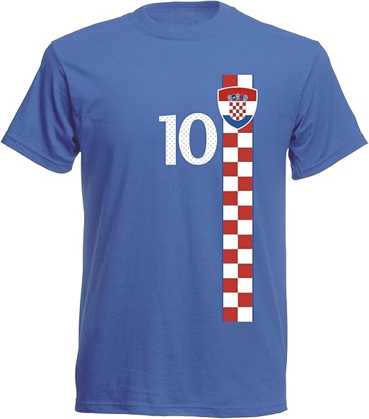 Croatia Hrvatska Football Mini Euro 2016 T Men's T-Shirt Number 10 Shirt â S, M, L, XL, XXL 