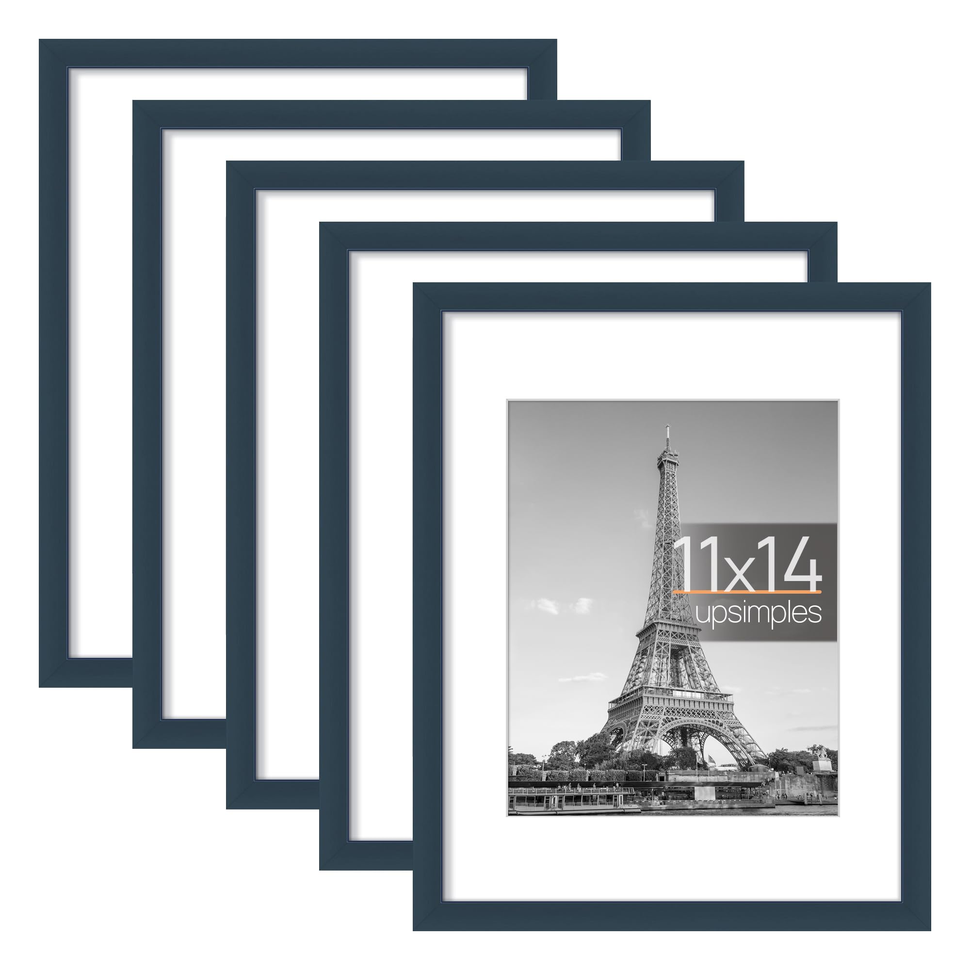 upsimples 11x14 Picture Frame Set of 5, Display
