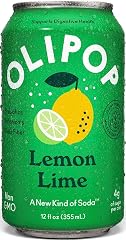 OLIPOP Prebiotic Soda Pop, Lemon Lime, Prebiotics, Botanicals, Plant Fiber, 12 fl oz