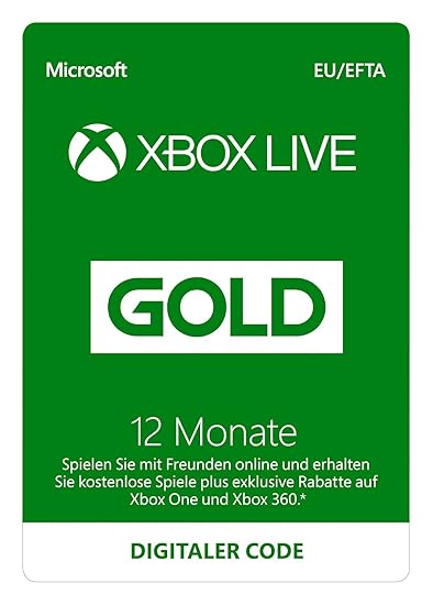 Xbox Live Gold Mitgliedschaft | 12 Monate | Xbox Live Download Code