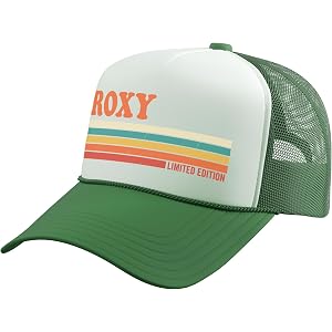 Roxy Retro Personalized First Name Vintage Stripes Trucker Hat with Adjustable Mesh Back