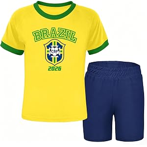 Kids Soccer Cup 2026 Shirt Girls and Boys Mexico Shirts USA Soccer Jerseys Brazil Football Tee Argentina Soccer Tops