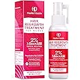 2% Minoxidil Hair Regrowth Treatment for Women (90ml, 3oz) - 2% Minoxidil, Biotin, Caffeine - Dermatologist-Recommended Lightweight Topical Solution - Gentle Hair Loss Thickening Serum