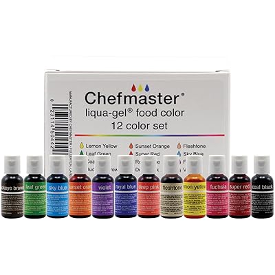 Chefmaster Liqua-Gel Starter Set of 12