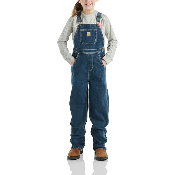 Amazon.com: Kids Girls Denim Dungaree Full Length Ripped