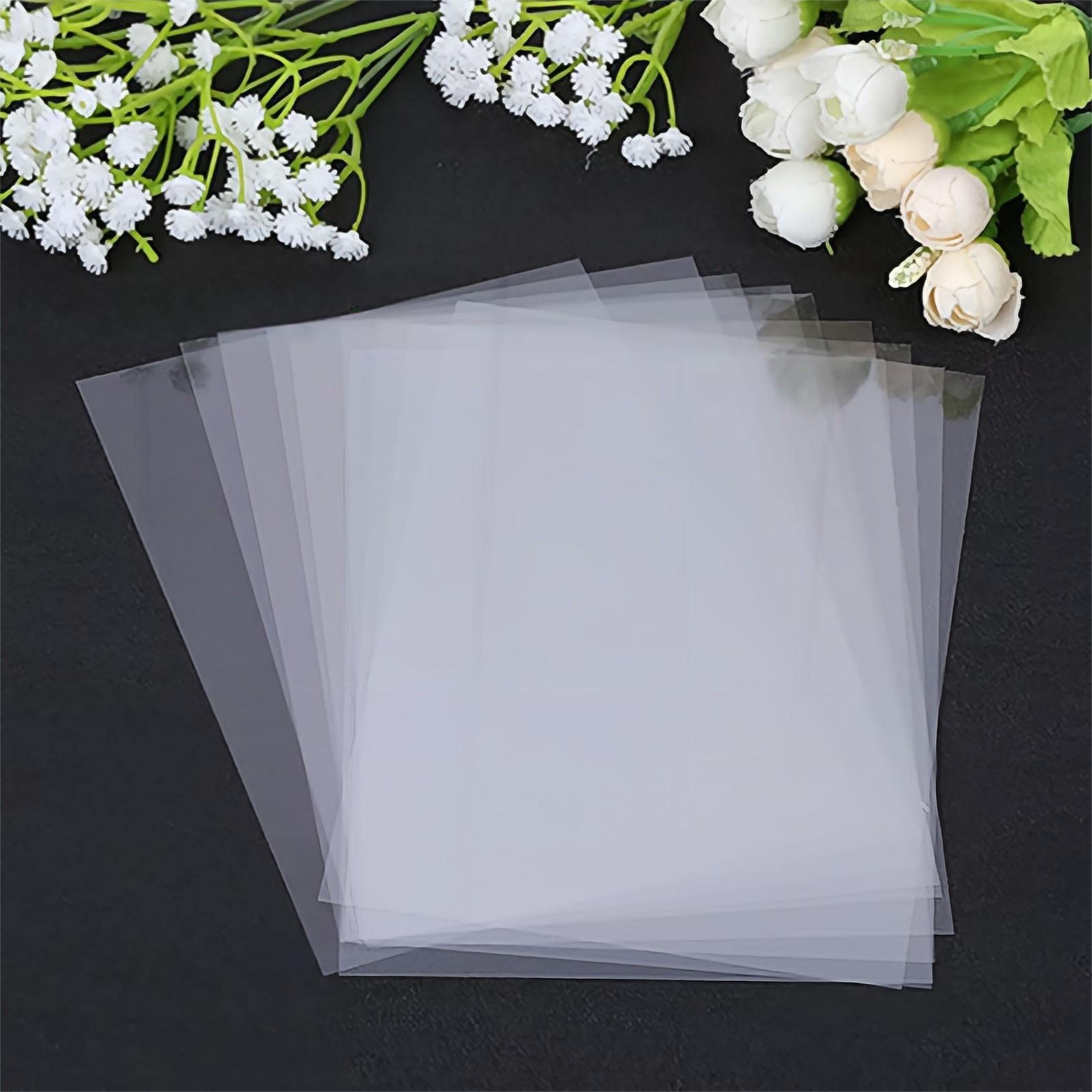 100 Pieces 4.3x6.3inch Heat Resistant Clear Acetate Sheets for Embossing and Stamping for Shaker Cards Window Plastic Sheets Heat Embossed Card Making Friendly Acetate Sheets Anti-static,0.125mm Thick