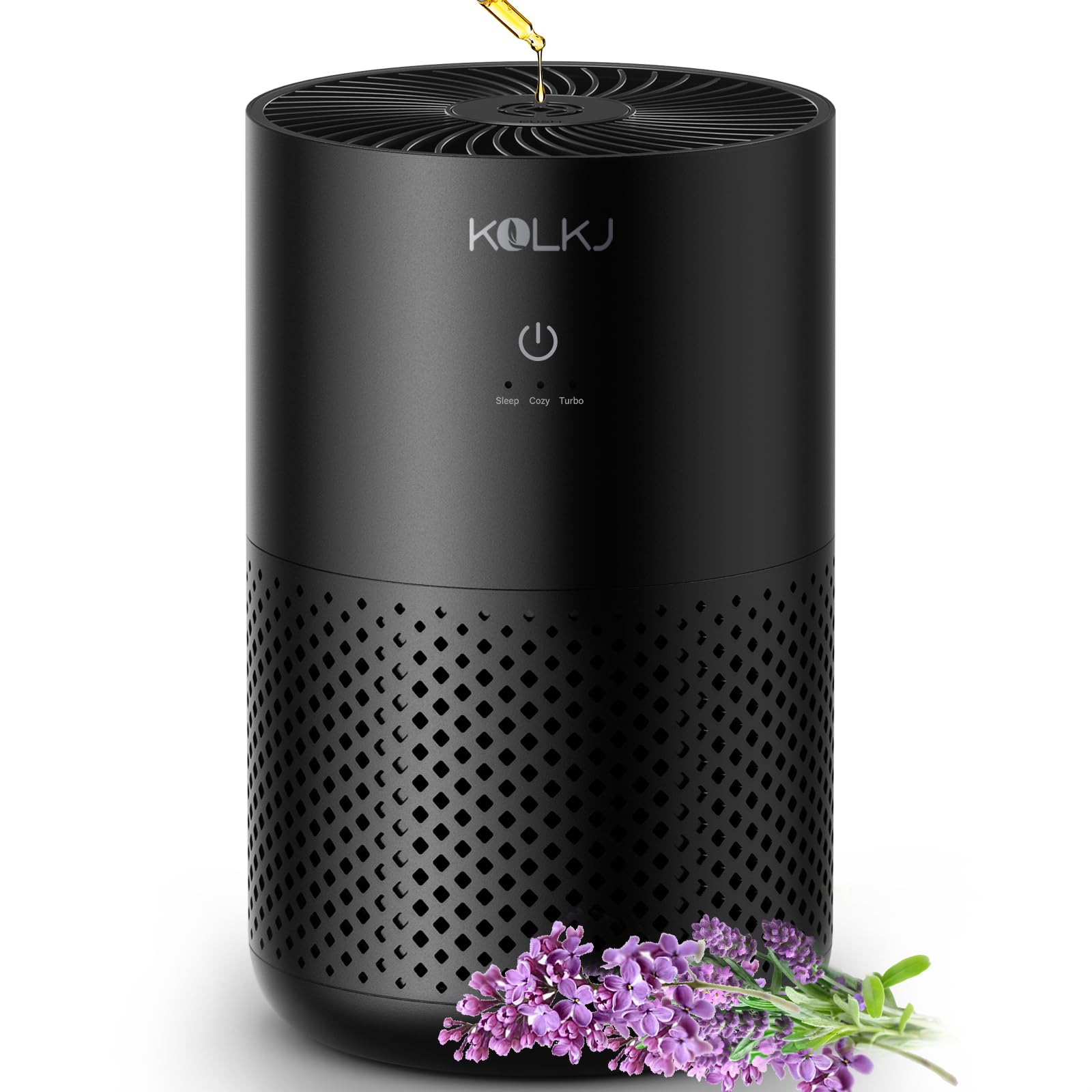 Air Purifiers for Bedroom Home, 20dB air purifier With Aromatherapy for Better Sleep, Small Room Air Cleaner Filter 99.99% Smoke, Allergies, Pet Dander, Odor, Dust, Office, Desktop, KQ-31, White