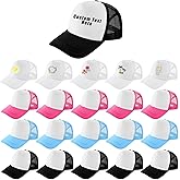 Eurzom 20 Pack Sublimation Blank Mesh Baseball Cap Polyester Mesh Plain Trucker Hat Printing Embroidery Summer Unisex
