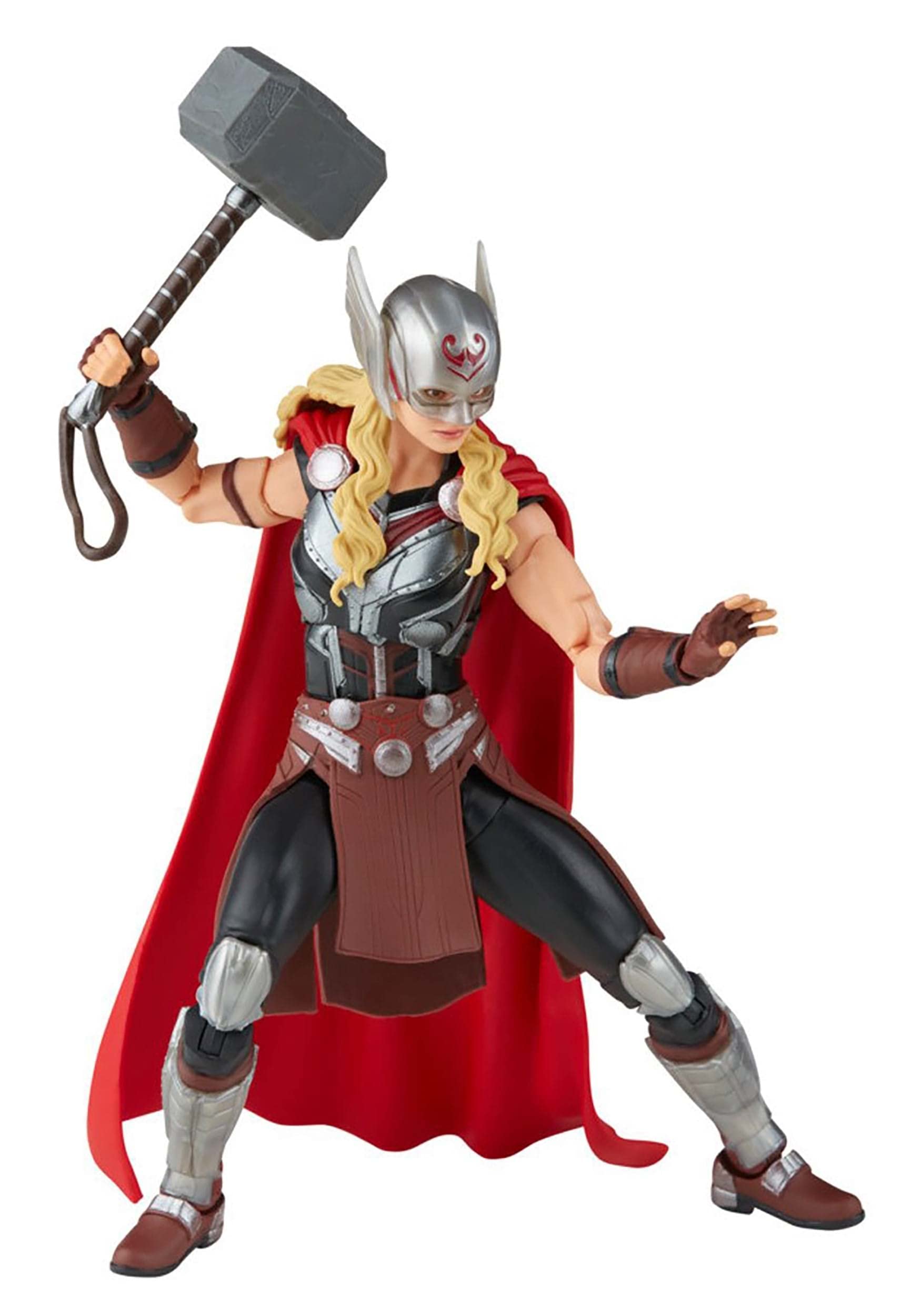 Marvel Hasbro Legends Thor: Love and Thunder Mighty Thor Action Figure 15-cm Collectible Toy, 4 Accessories, 1 Build-A-Figure Part, Multicolor,F1060