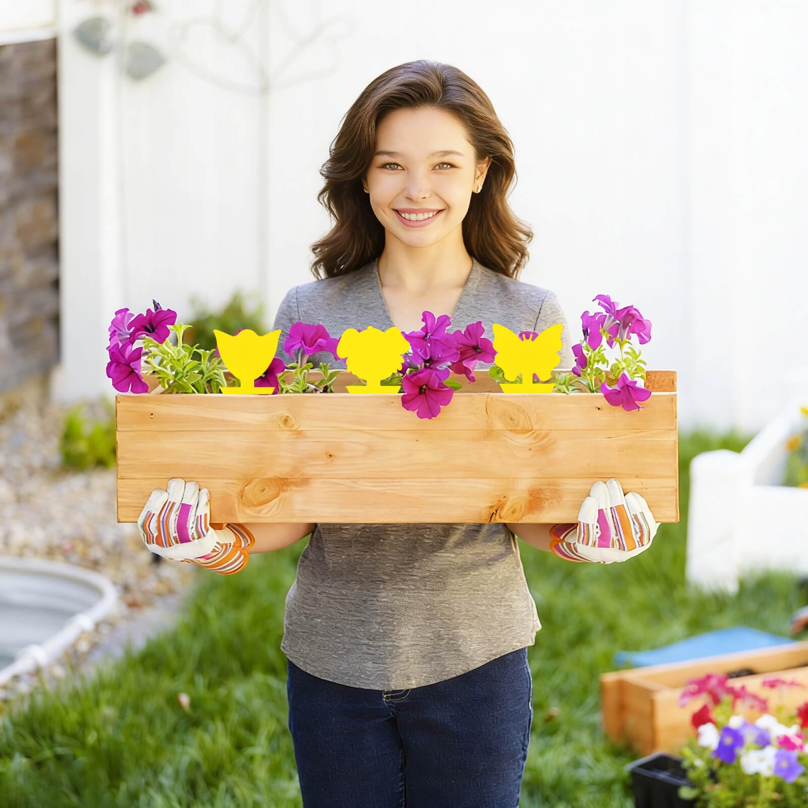 Blooven Gelbsticker Trauermücken Bekämpfen 30 Stück, Gelbtafeln für die Zimmerpflanzen Schädlingsbekämpfung (30 Stück) 5