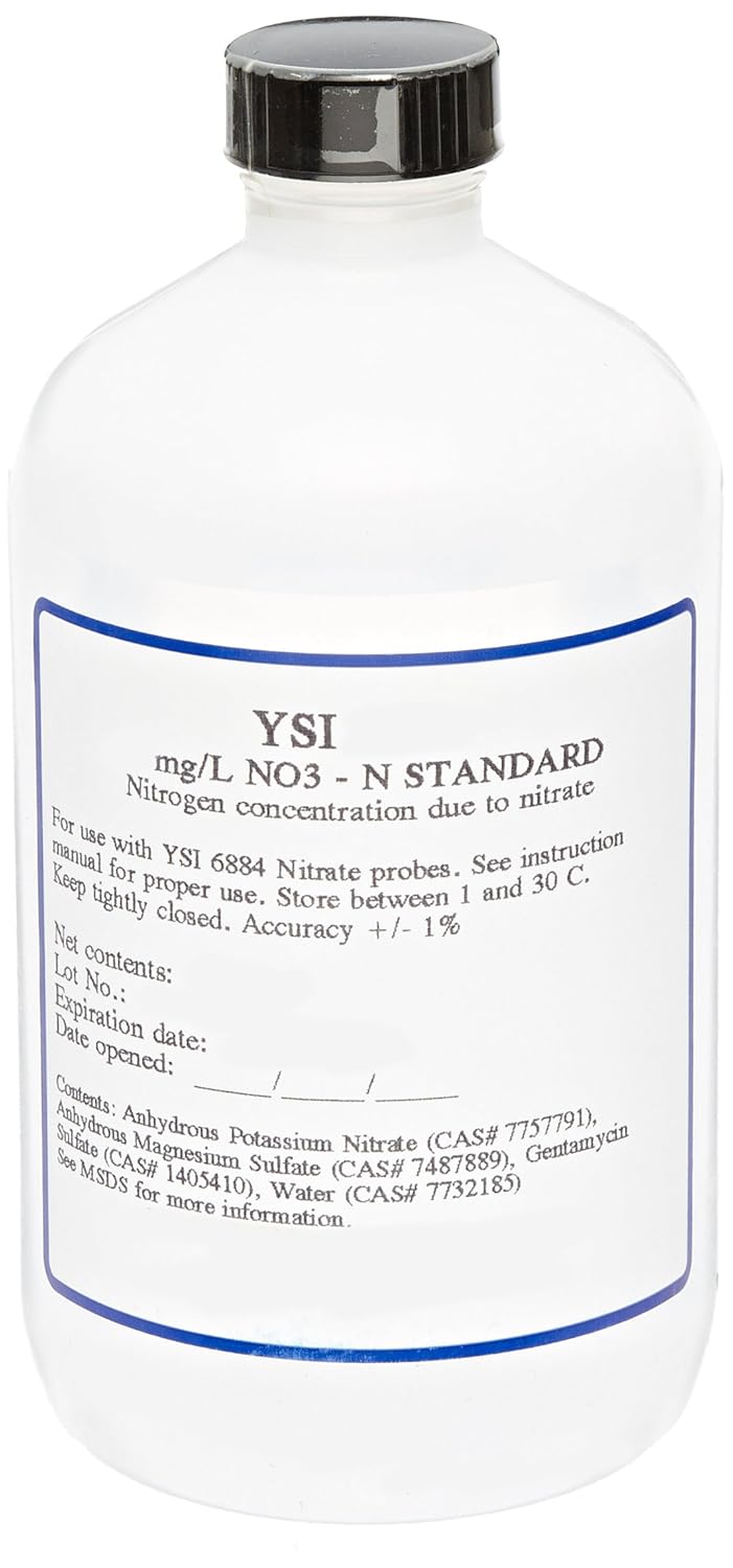 YSI 3886 NitrateNitrogen Calibration Solution Reagent, 10 mg/L, 500 mL