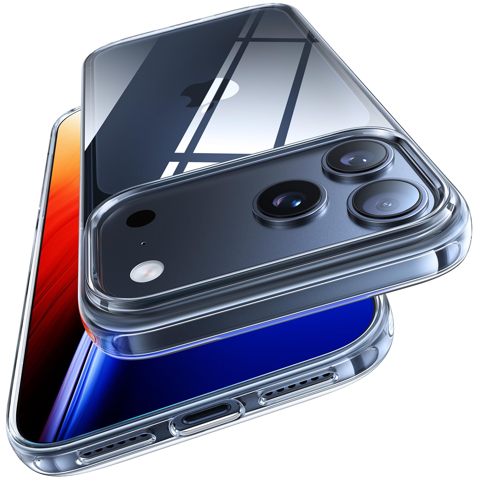 Photo 1 of TORRAS for iPhone 17 Pro Case Crystal Clear, Ultra-Thin, 2025 Upgraded Non-Yellowing, Military-Grade Protection, Transparent Slim Case for iPhone 17 Pro Phone Case, Soft, Anti-Scratch, Clear