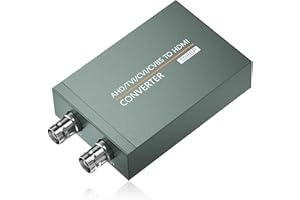 AHD/TVI/CVI/CVBS to HDMI Adapter (with Loop Out), BNC to HDMI Converter for Monitor HDTV DVRs Automatically detects Full HD 7