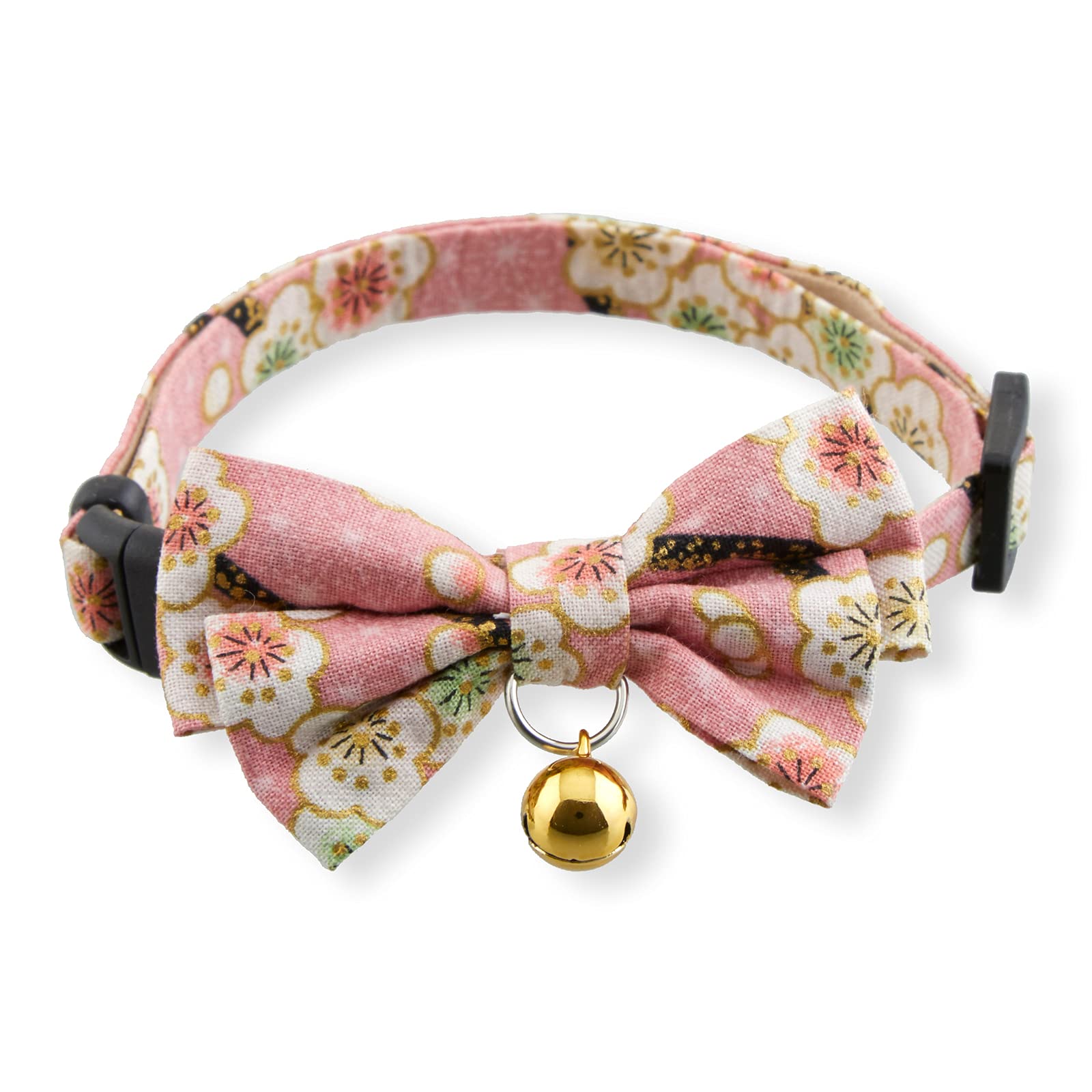 Hanami Bow Tie Cat Collar (Pastel Pink)