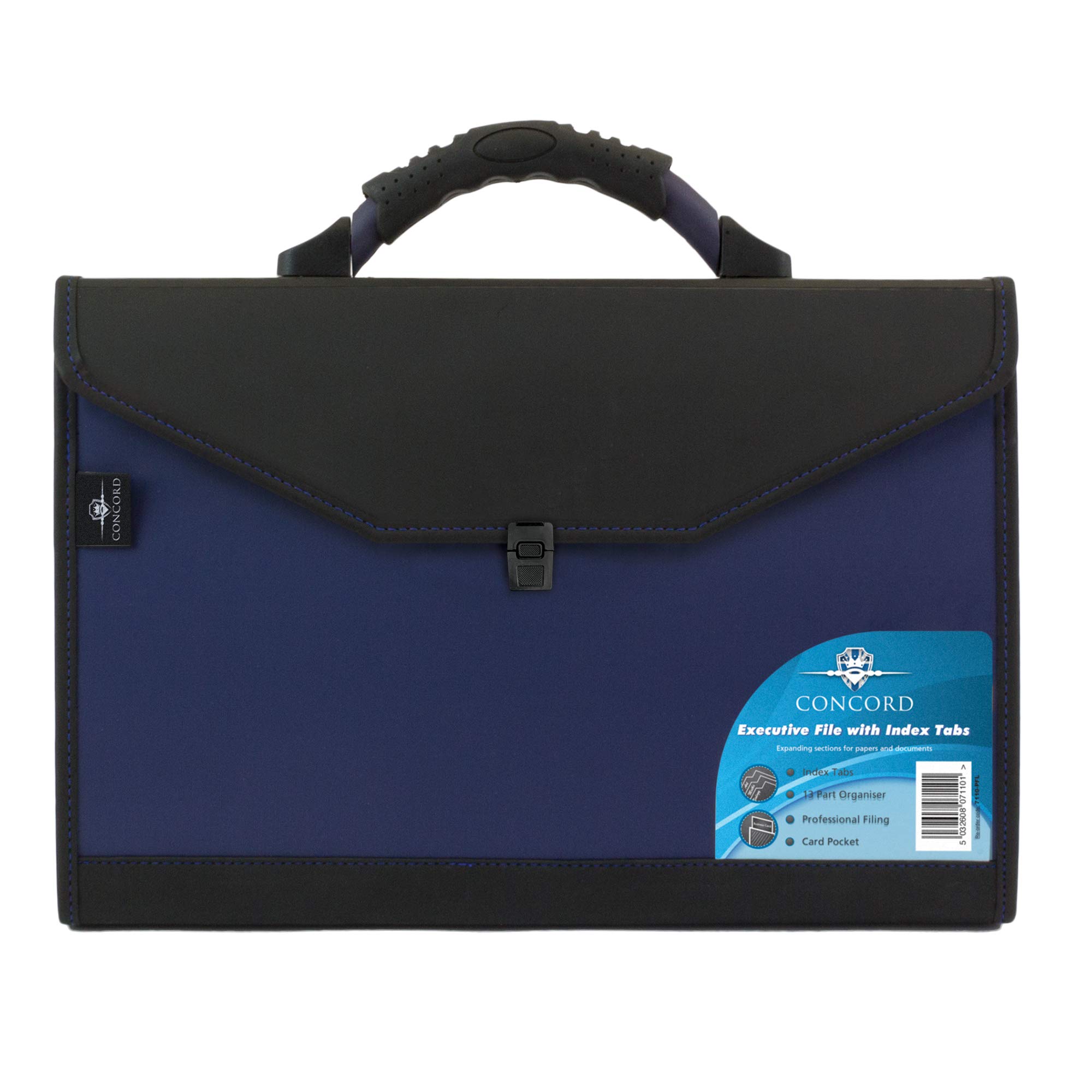 Pukka Pad Concord Foolscap Executive Organiser with Dividers - Polypropylene Document Pocket Storage - 13 Part