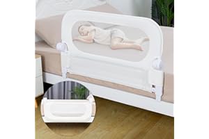 Y- STOP Bed Rail for Toddlers Convertible Toddler Bed Rails for Crib, Baby Bed Rail Guard, Sturdy Crib Rail Guard with Reinforced, Sturdy Crib Rail Guard Anchor Safety(White)