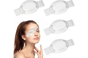 PRETWAD Eye Shield,4 Pcs Eye Shield After Cataract Surgery, Plastic Clear Eye Patches, Plastic Eye Shield with Small Hole, Eye Shields After Lasik with Tape Breathable Eye Shields for Eye Protection(4)
