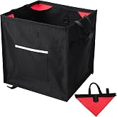 Arrowbash Arborist Throw Line Cube Bag, Foldable Storage Box,Red | Portable Climbing Rope Organizer, Easy Folding Storage Box, Outdoor Tree Work Accessories, Cube Design with Pocket