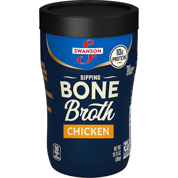 SWANSON SIPPING CHICKEN BONE BROTH, 10.75 OZ MICROWAVABLE...