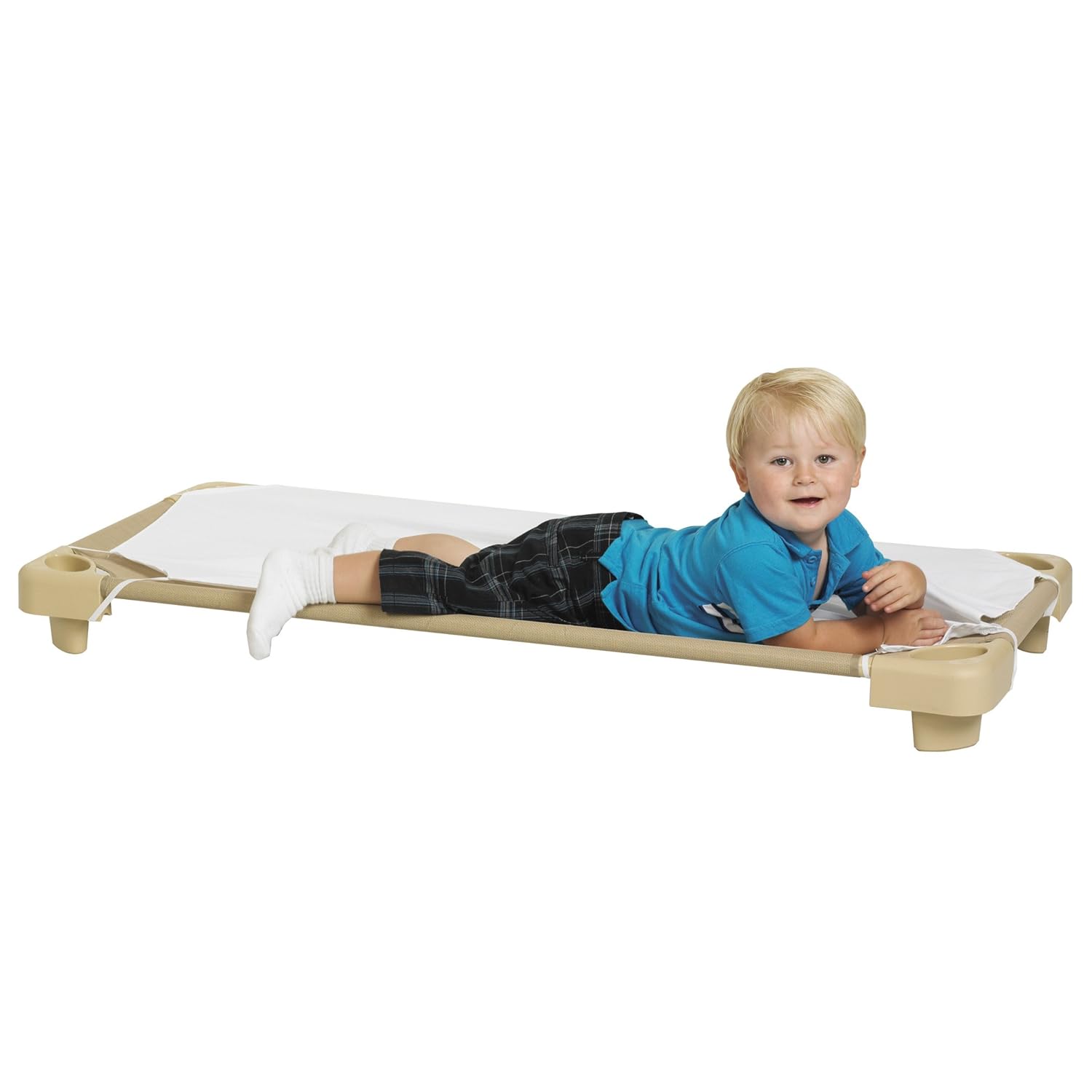 Assembled 52 L x 23 W ECR4Kids Childrens Naptime Cot Stackable Daycare