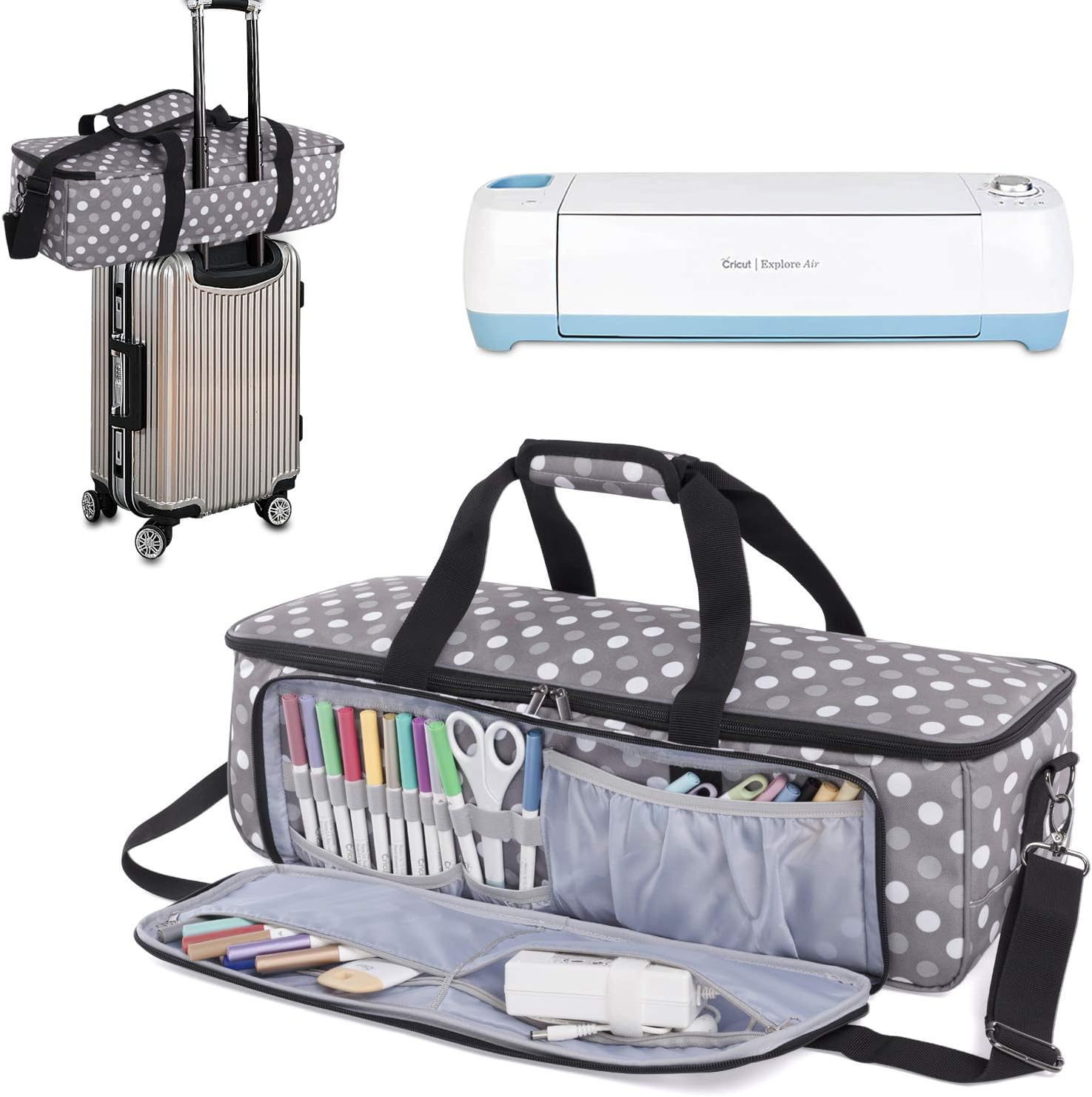 Luxja Carrying Bag Compatible with Cricut DieCutting Machine and