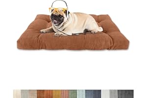 Lsjoaw Dog Crate Pad Pet Bed Kennel Carrier Mat 24X16X3.1in Small/Medium/Large Dog Bed Ultra-Soft Anti-Slip Dog Pillow Mat Al