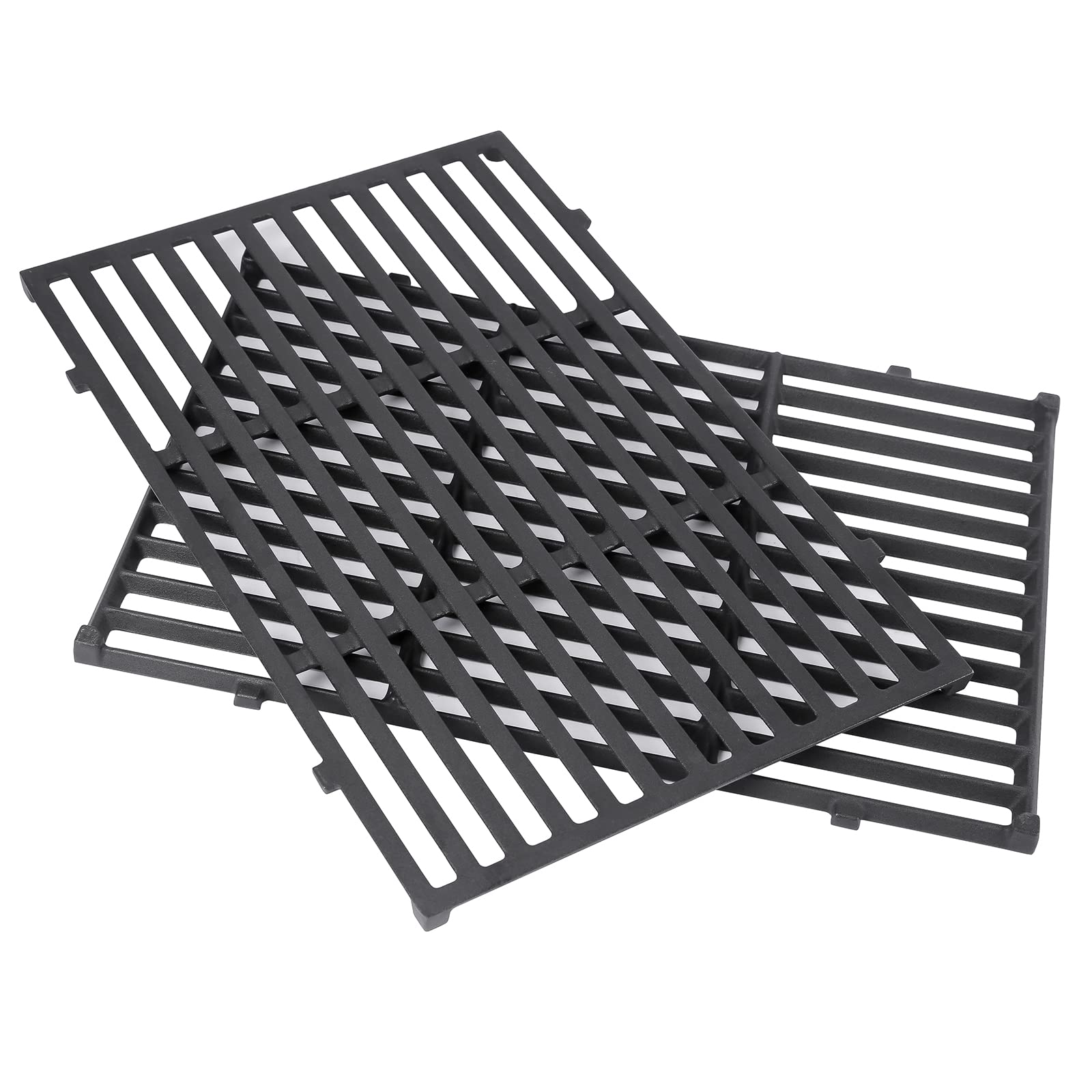 GFTIME 44.5 x 30cm 7526 Grill Grates for Weber Spirit E-310, E-320, S-310, S-320, Cast Iron Cooking Grids 7638 Spare Parts for Weber Spirit 700, Genesis 1000-3500 gas grills