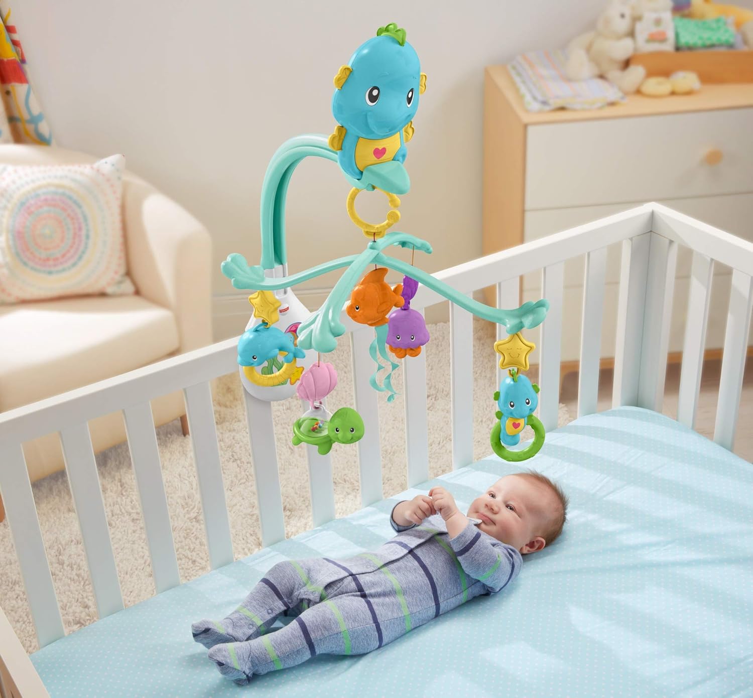 fisher price 3 in 1 cot mobile