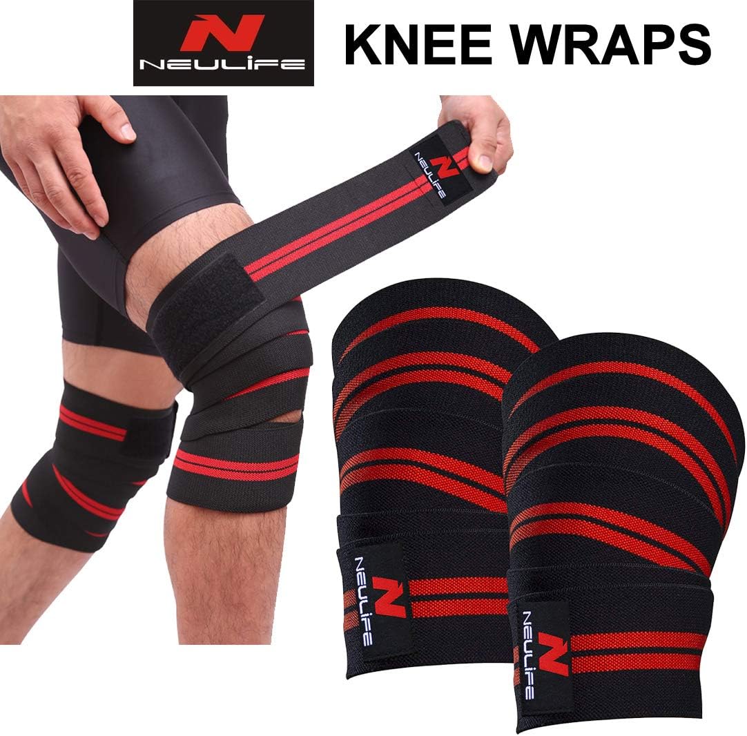 Lycan Neulife Knee wrap -Completion Grade-Pack of2-Polyester Knee Support for All Sports Activities.Length 2 Meters(78 inches) Low Compression,Soft,Flexible,Washable,Durable and Breathable