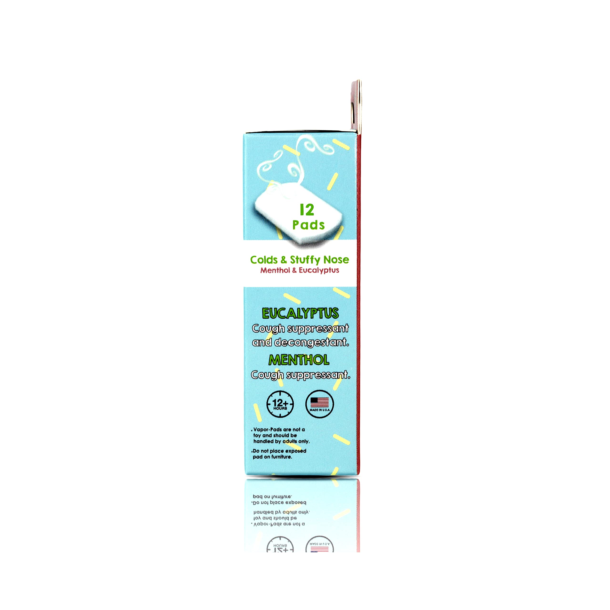 RAZBABY Vapor-RaZ Refills Baby Cough and Cold Relief - Use at Home & on The go/All Natural Menthol & Eucalyptus / 12 Refills