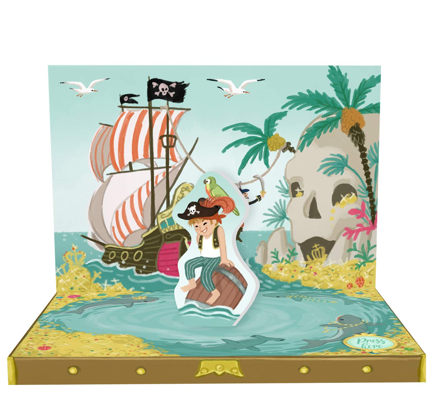 Music Box Pirate Adventures Card